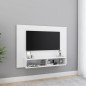 TV-Wandschrank Weiß 120x23,5x90 cm Holzwerkstoff TV-Wandschrank Weiß 120x23,5x90 cm Holzwerkstoff