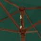 Sonnenschirm mit Holzmast Grün 198x198x231 cm Sonnenschirm mit Holzmast Grün 198x198x231 cm