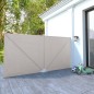 Faltbarer Terrassen-Seitenfächer Creme 400×200 cm Faltbarer Terrassen-Seitenfächer Creme 400×200 cm