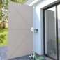 Faltbarer Terrassen-Seitenfächer Creme 400×200 cm Faltbarer Terrassen-Seitenfächer Creme 400×200 cm