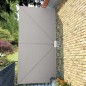Faltbarer Terrassen-Seitenfächer Creme 400×200 cm Faltbarer Terrassen-Seitenfächer Creme 400×200 cm