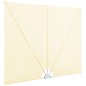 Faltbarer Terrassen-Seitenfächer Creme 400×200 cm Faltbarer Terrassen-Seitenfächer Creme 400×200 cm
