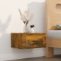 Wand-Nachttische 2 Stk. Räuchereiche 50x36x25 cm Wand-Nachttische 2 Stk. Räuchereiche 50x36x25 cm