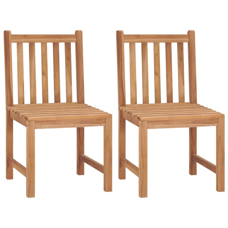 Gartenstühle 2 Stk. Massivholz Teak Gartenstühle 2 Stk. Massivholz Teak