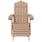 Adirondack-Gartenstuhl mit Fußstütze HDPE Braun Adirondack-Gartenstuhl mit Fußstütze HDPE Braun