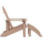 Adirondack-Gartenstuhl mit Fußstütze HDPE Braun Adirondack-Gartenstuhl mit Fußstütze HDPE Braun