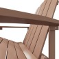 Adirondack-Gartenstuhl mit Fußstütze HDPE Braun Adirondack-Gartenstuhl mit Fußstütze HDPE Braun