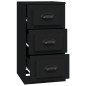 Sideboard Schwarz 36x35,5x67,5 cm Holzwerkstoff Sideboard Schwarz 36x35,5x67,5 cm Holzwerkstoff