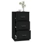 Sideboard Schwarz 36x35,5x67,5 cm Holzwerkstoff Sideboard Schwarz 36x35,5x67,5 cm Holzwerkstoff