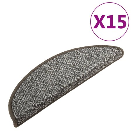 vidaXL Treppenmatten 15 Stk. Anthrazit 56x17x3 cm