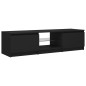 vidaXL TV-Schrank mit LED-Leuchten Schwarz 140x40x35,5 cm vidaXL TV-Schrank mit LED-Leuchten Schwarz 140x40x35,5 cm