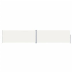 vidaXL Seitenmarkise Ausziehbar Creme 200x1000 cm