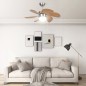 Deckenventilator mit Lampe 76 cm Hellbraun Deckenventilator mit Lampe 76 cm Hellbraun