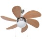 Deckenventilator mit Lampe 76 cm Hellbraun Deckenventilator mit Lampe 76 cm Hellbraun