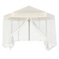 vidaXL Hexagonal Pop-Up Zelt mit 6 Seitenwänden Cremeweiß 3,6x3,1 m vidaXL Hexagonal Pop-Up Zelt mit 6 Seitenwänden Cremeweiß 3,6x3,1 m