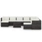 vidaXL 11-tlg. Garten-Lounge-Set mit Kissen Grau Imprägniertes Holz vidaXL 11-tlg. Garten-Lounge-Set mit Kissen Grau Imprägniertes Holz