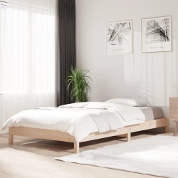 vidaXL Stapelbett Schwarz 80x200 cm Massivholz Kiefer