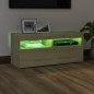 TV-Schrank mit LED-Leuchten Sonoma-Eiche 90x35x40 cm TV-Schrank mit LED-Leuchten Sonoma-Eiche 90x35x40 cm