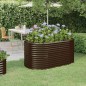 vidaXL Hochbeet Pulverbeschichteter Stahl 152x80x68 cm Braun vidaXL Hochbeet Pulverbeschichteter Stahl 152x80x68 cm Braun
