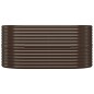 vidaXL Hochbeet Pulverbeschichteter Stahl 152x80x68 cm Braun vidaXL Hochbeet Pulverbeschichteter Stahl 152x80x68 cm Braun