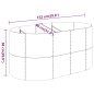 vidaXL Hochbeet Pulverbeschichteter Stahl 152x80x68 cm Braun vidaXL Hochbeet Pulverbeschichteter Stahl 152x80x68 cm Braun