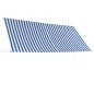 vidaXL Einziehbare Markise 350 x 150 cm Blau und Weiß vidaXL Einziehbare Markise 350 x 150 cm Blau und Weiß