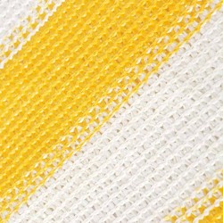 Balkonschirm HDPE 75 x 600 cm Gelb und Weiß