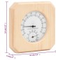 vidaXL 2-in-1 Sauna-Hygrothermograph und Sanduhr Set Massivholz Kiefer vidaXL 2-in-1 Sauna-Hygrothermograph und Sanduhr Set Massivholz Kiefer