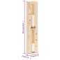 vidaXL 2-in-1 Sauna-Hygrothermograph und Sanduhr Set Massivholz Kiefer vidaXL 2-in-1 Sauna-Hygrothermograph und Sanduhr Set Massivholz Kiefer
