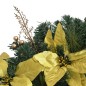 Weihnachts-Türbogen mit LED-Lichtern Grün 90 cm PVC Weihnachts-Türbogen mit LED-Lichtern Grün 90 cm PVC
