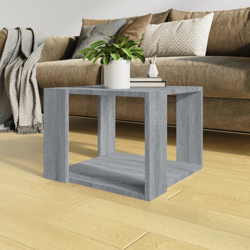 Couchtisch Grau Sonoma 40x40x30 cm Holzwerkstoff Couchtisch Grau Sonoma 40x40x30 cm Holzwerkstoff