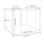 Couchtisch Grau Sonoma 40x40x30 cm Holzwerkstoff Couchtisch Grau Sonoma 40x40x30 cm Holzwerkstoff