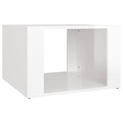 Nachttisch Hochglanz-Weiß 57x55x36 cm Holzwerkstoff