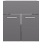 Waschbeckenunterschrank Hochglanz-Grau 41x38,5x46cm Waschbeckenunterschrank Hochglanz-Grau 41x38,5x46cm