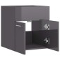 Waschbeckenunterschrank Hochglanz-Grau 41x38,5x46cm Waschbeckenunterschrank Hochglanz-Grau 41x38,5x46cm