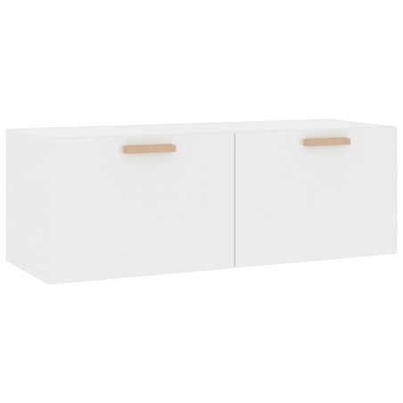 vidaXL Wandschrank Hochglanz-Weiß 100x36,5x35 cm Holzwerkstoff