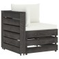 vidaXL 12-tlg. Garten-Lounge-Set mit Kissen Grau Imprägniertes Holz vidaXL 12-tlg. Garten-Lounge-Set mit Kissen Grau Imprägniertes Holz