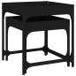 Beistelltische 2 Stk. Schwarz Holzwerkstoff Beistelltische 2 Stk. Schwarz Holzwerkstoff