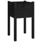 Pflanzkübel 2 Stk. Schwarz 40x40x70 cm Massivholz Kiefer Pflanzkübel 2 Stk. Schwarz 40x40x70 cm Massivholz Kiefer