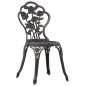 Bistro-Stühle 2 Stk. Bronze Aluminiumguss Bistro-Stühle 2 Stk. Bronze Aluminiumguss