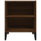 Nachttische 2 Stk. Metallbeine Braun Eichen-Optik 40x30x50 cm Nachttische 2 Stk. Metallbeine Braun Eichen-Optik 40x30x50 cm