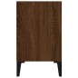Nachttische 2 Stk. Metallbeine Braun Eichen-Optik 40x30x50 cm Nachttische 2 Stk. Metallbeine Braun Eichen-Optik 40x30x50 cm