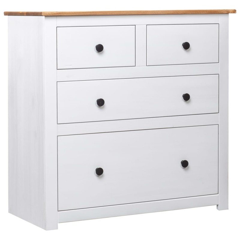 Sideboard Weiß 80x40x83 cm Kiefernholz Panama Sideboard Weiß 80x40x83 cm Kiefernholz Panama