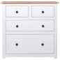 Sideboard Weiß 80x40x83 cm Kiefernholz Panama Sideboard Weiß 80x40x83 cm Kiefernholz Panama