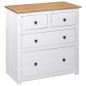 Sideboard Weiß 80x40x83 cm Kiefernholz Panama Sideboard Weiß 80x40x83 cm Kiefernholz Panama