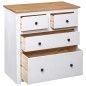 Sideboard Weiß 80x40x83 cm Kiefernholz Panama Sideboard Weiß 80x40x83 cm Kiefernholz Panama