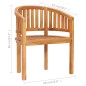 vidaXL Bananenstuhl Massivholz Teak vidaXL Bananenstuhl Massivholz Teak