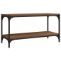 TV-Schrank Braun Eichen-Optik 80x33x41 cm Holzwerkstoff Stahl TV-Schrank Braun Eichen-Optik 80x33x41 cm Holzwerkstoff Stahl