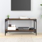 TV-Schrank Braun Eichen-Optik 80x33x41 cm Holzwerkstoff Stahl TV-Schrank Braun Eichen-Optik 80x33x41 cm Holzwerkstoff Stahl