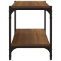 TV-Schrank Braun Eichen-Optik 80x33x41 cm Holzwerkstoff Stahl TV-Schrank Braun Eichen-Optik 80x33x41 cm Holzwerkstoff Stahl